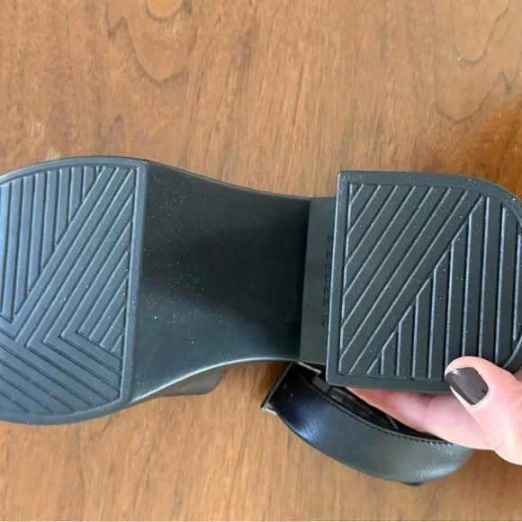 NWT BLACK ROBERT CLERGERIE NOE lambskin Platform Sandals - US SIZE 9 - Picture 6 of 10